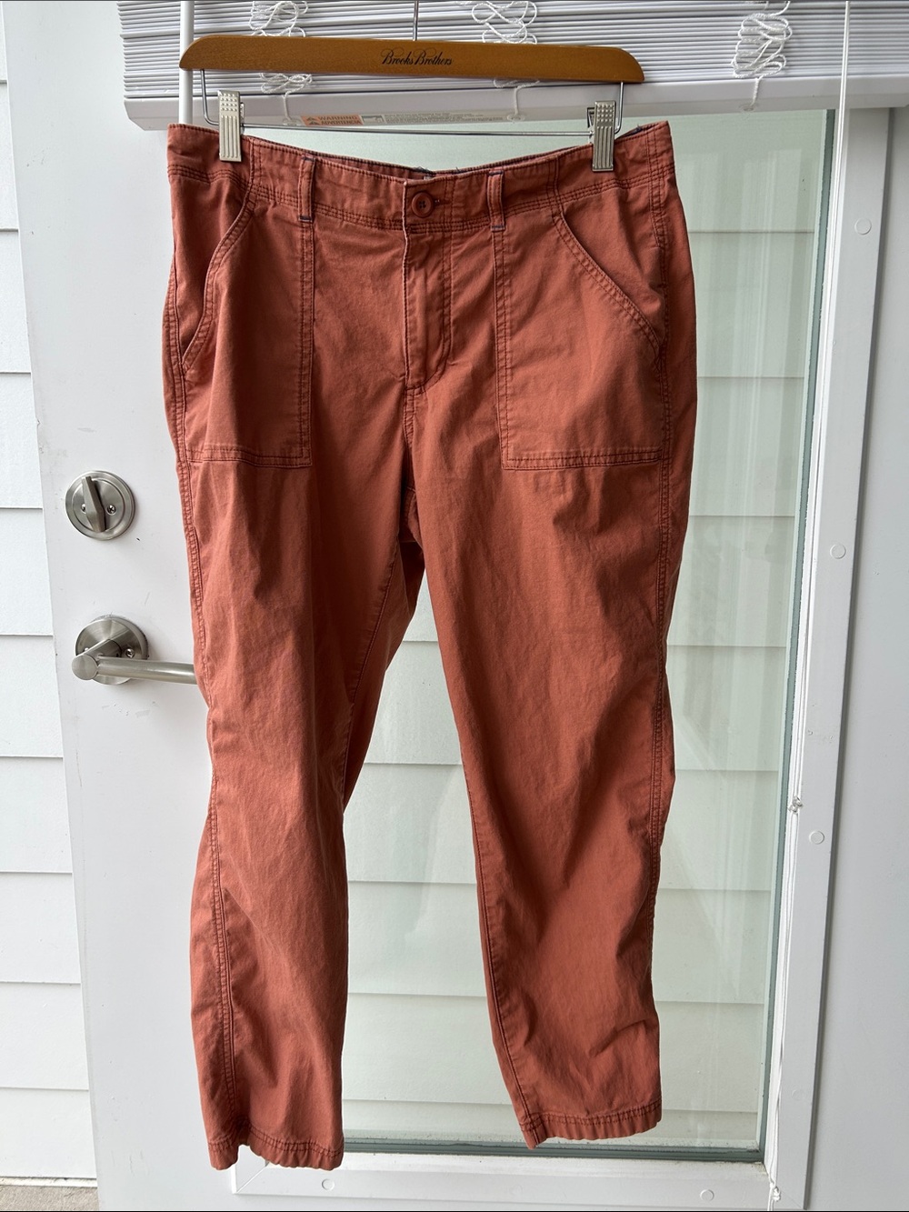 L.L. Bean Women's Cropped Utility Pants - Terra Cotta 10P